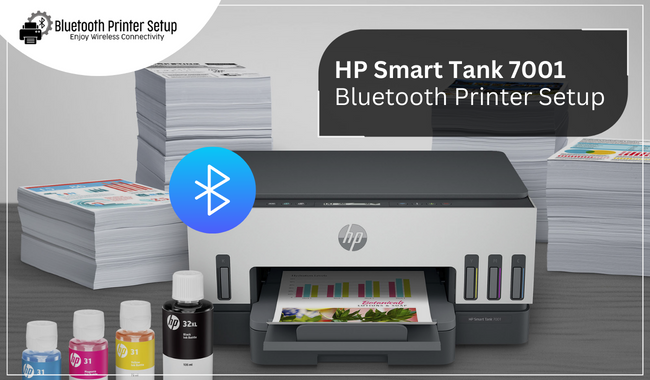 HP Smart Tank 7001 Bluetooth Printer Setup